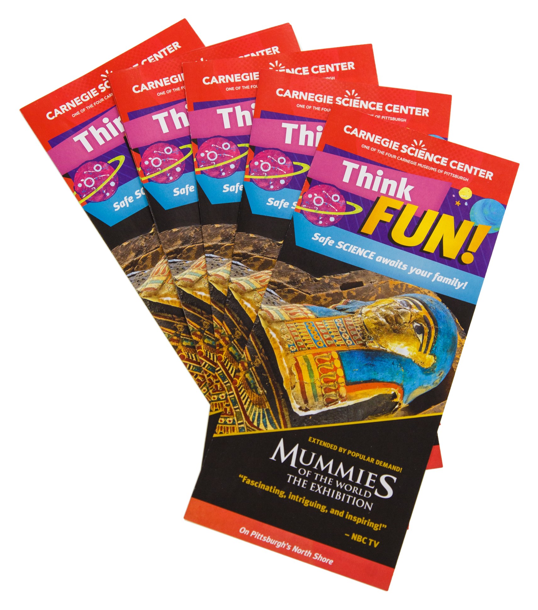 Rack brochure printed for Carnegie Science Center