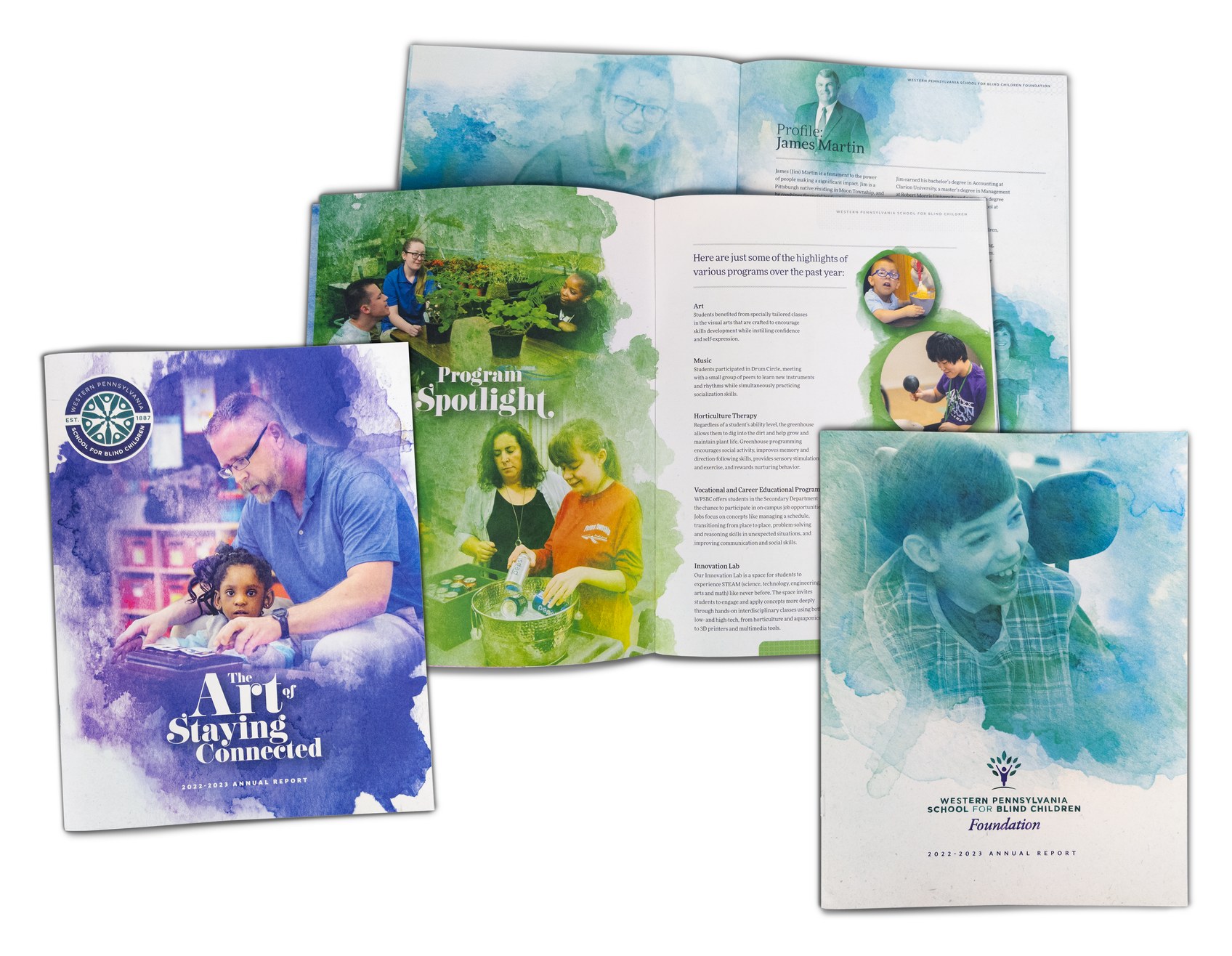 Annual reports printed for the Western Pennsylvania School for Blind Children